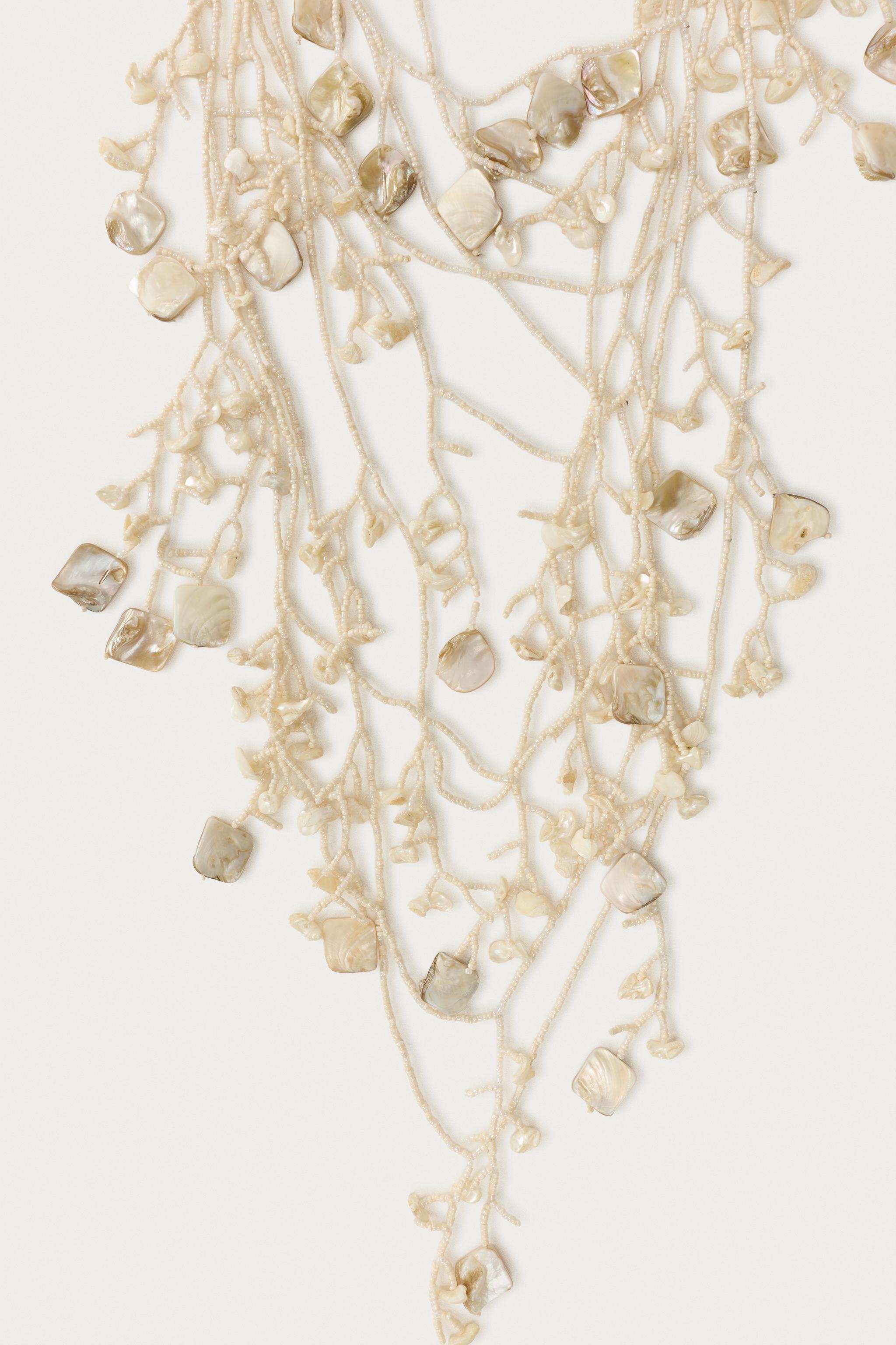 MARISA BERENSON X ZARA BEADED SHELL NECKLACE PACK